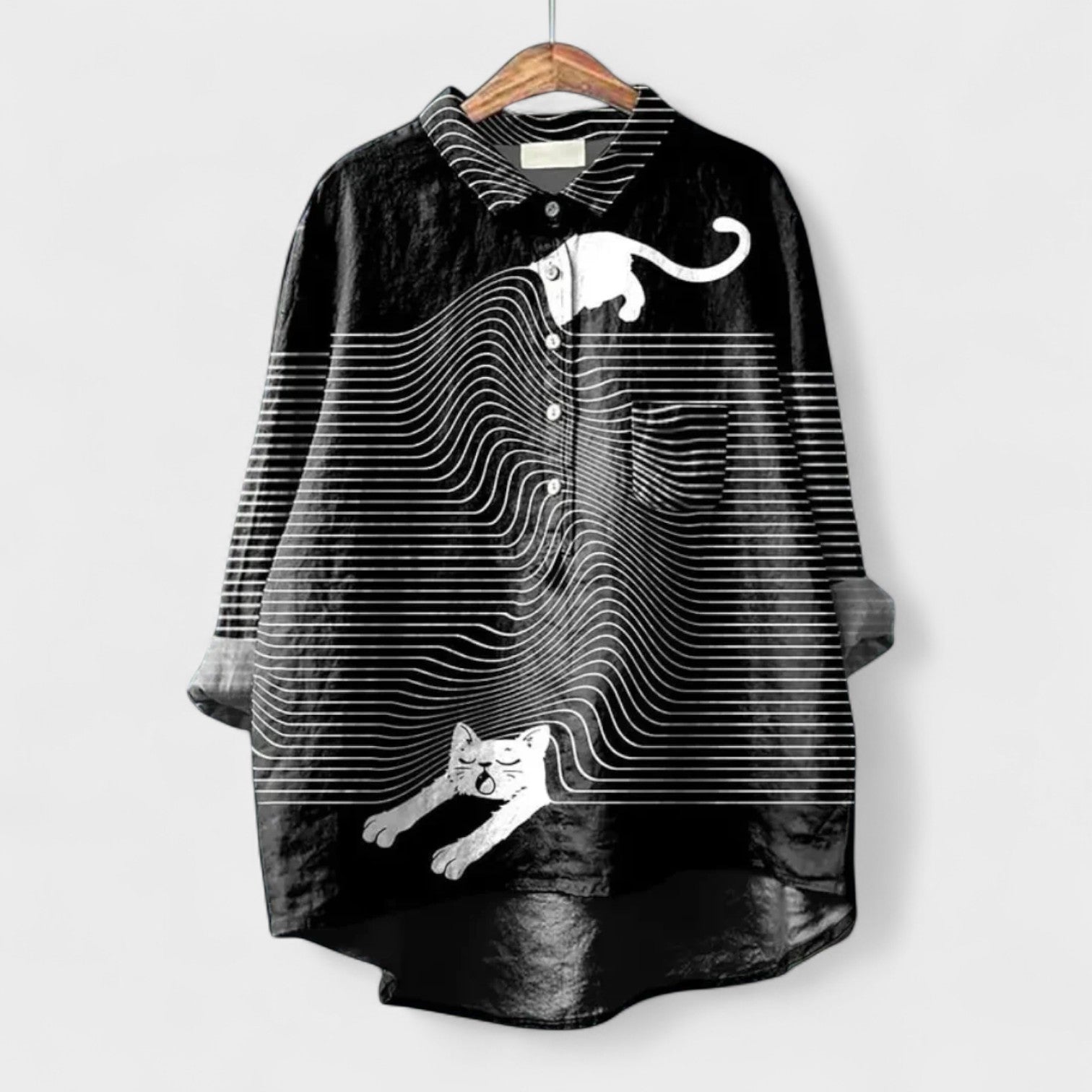 Renata - Camisa com padrões para senhora