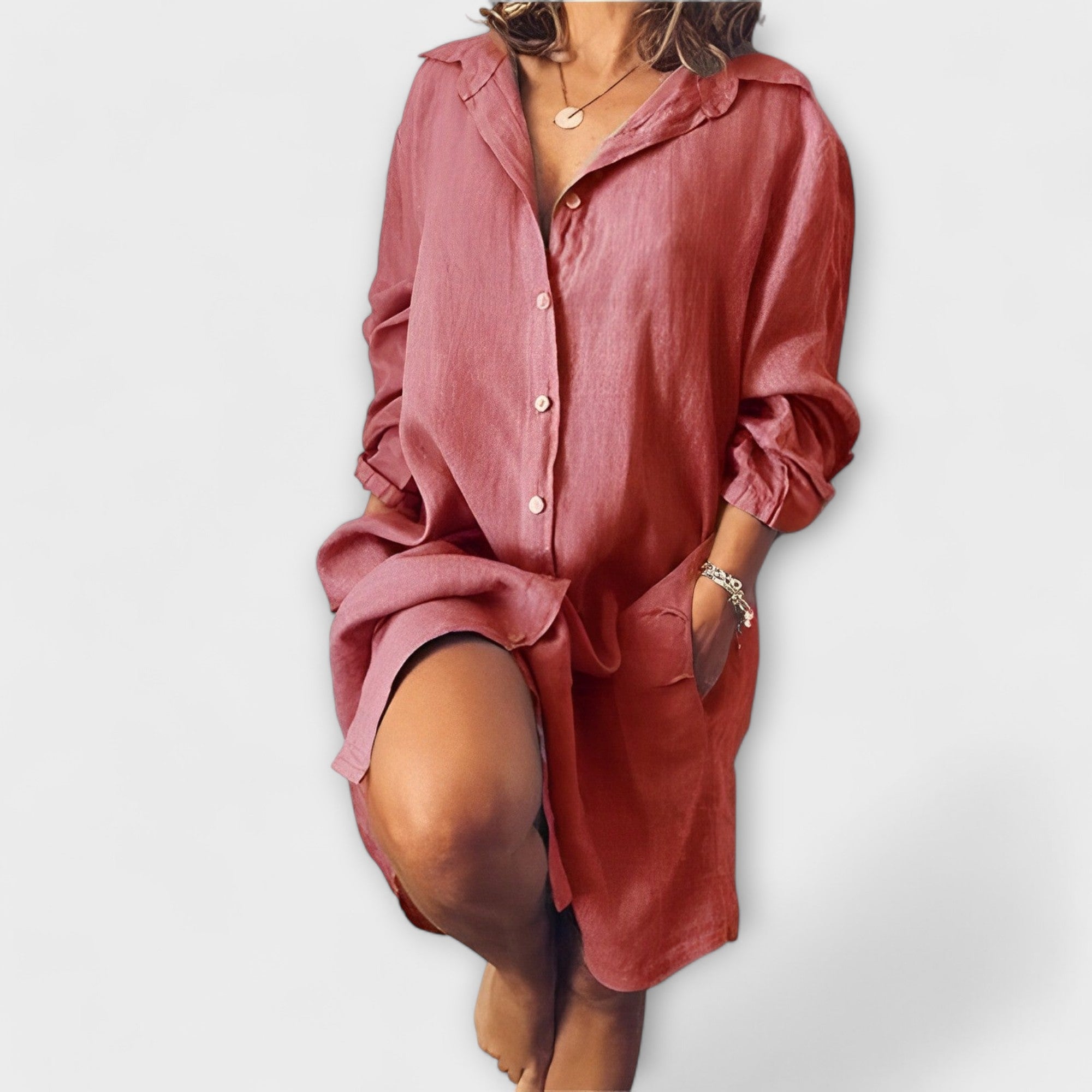 Leonor - Blusa de Linho comprida