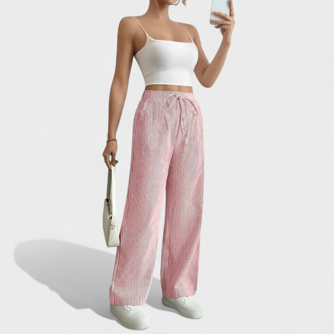 Vera - Calças Largas às riscas