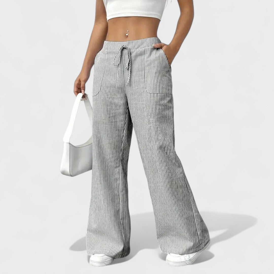 Vera - Calças Largas às riscas