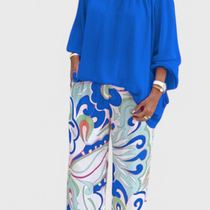 Ana – Conjunto Casual de Elegância Vibrante