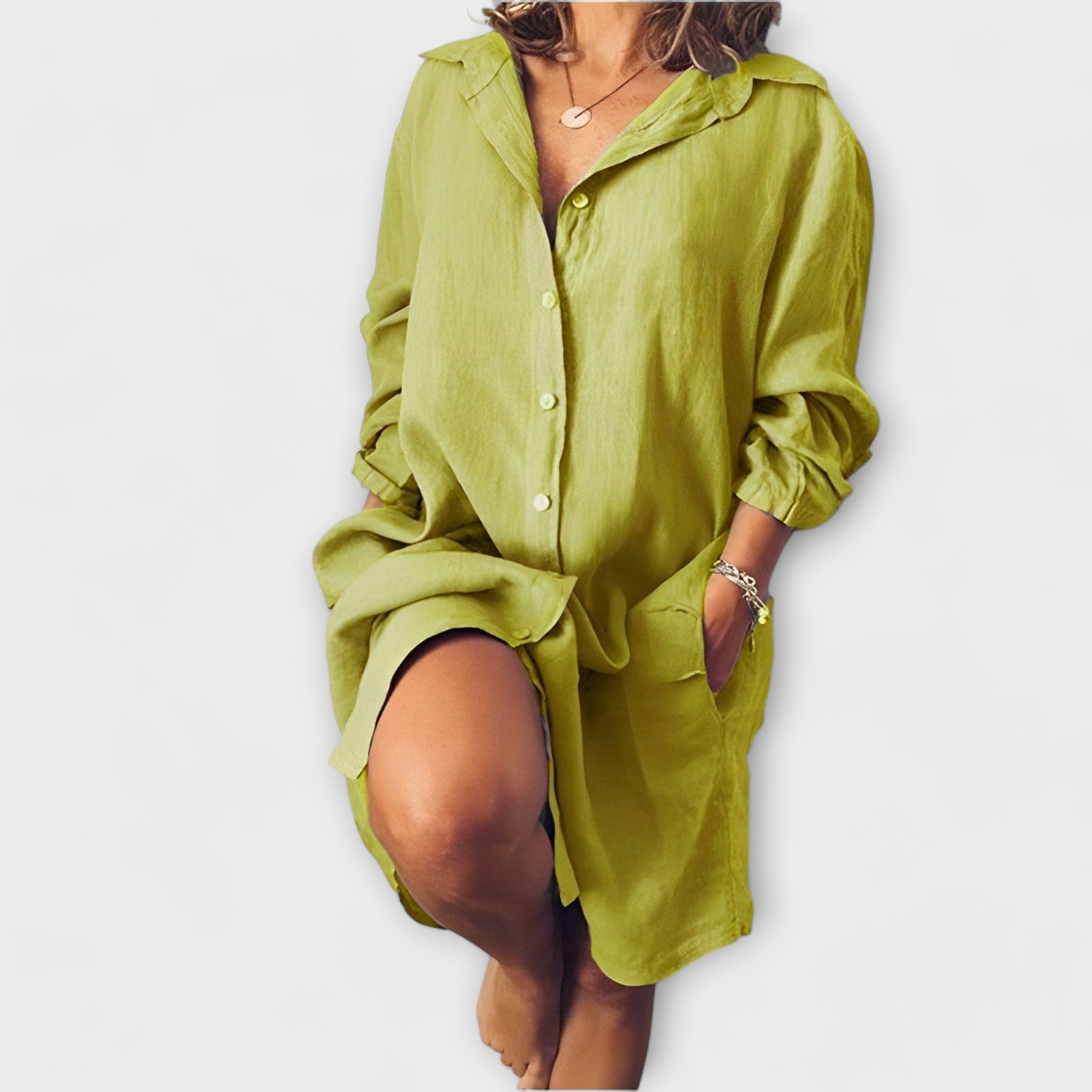 Leonor - Blusa de Linho comprida